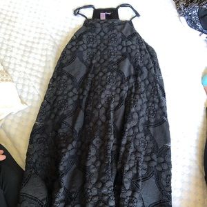 black floral dress